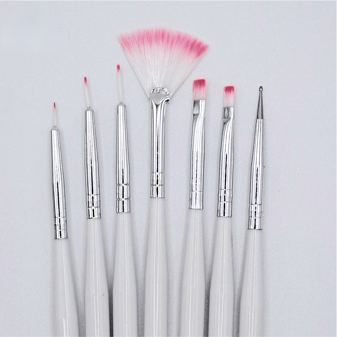 7 Piece Nail Art Brush Set